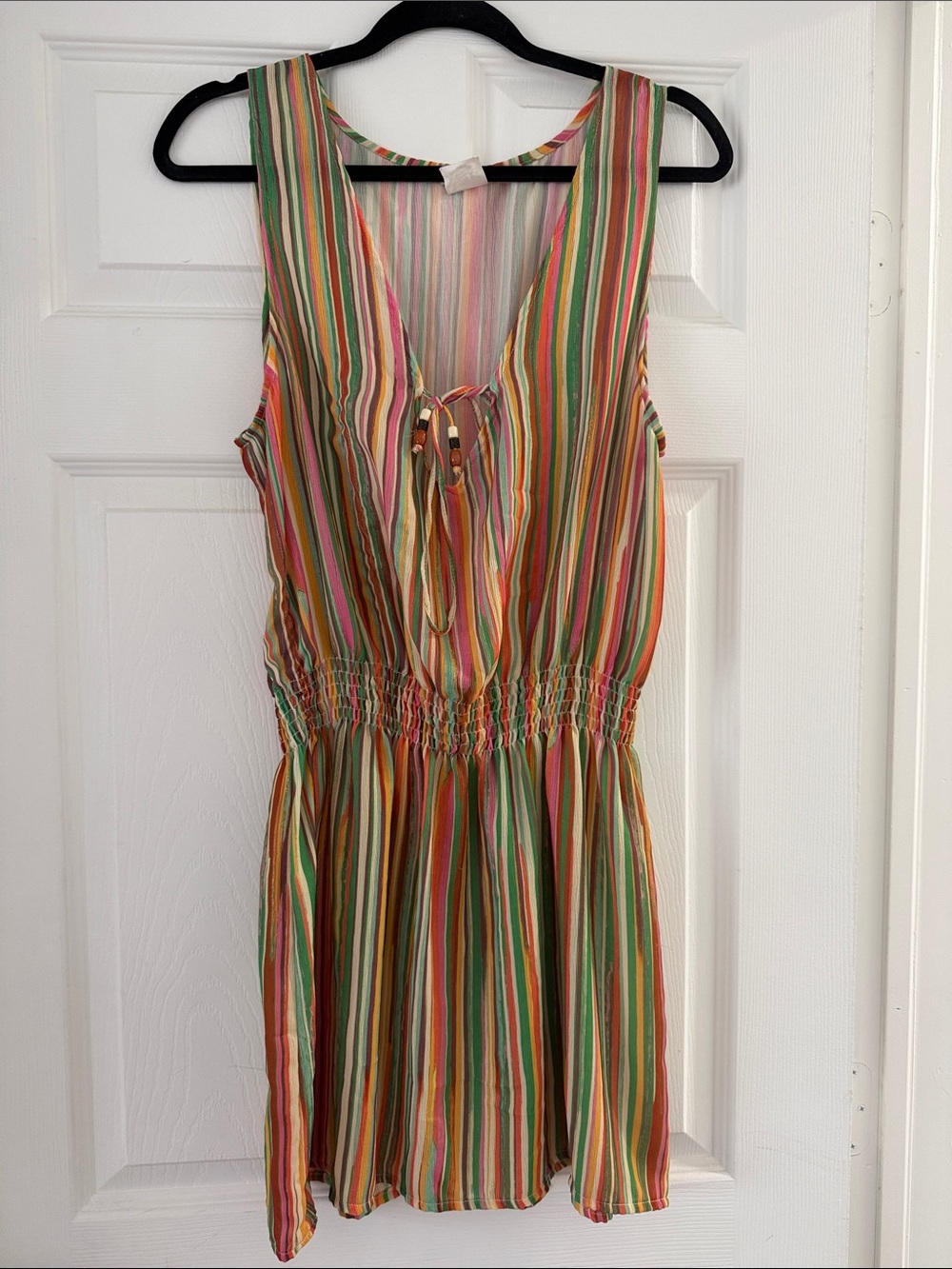Multicolor Striped One-Piece Dress